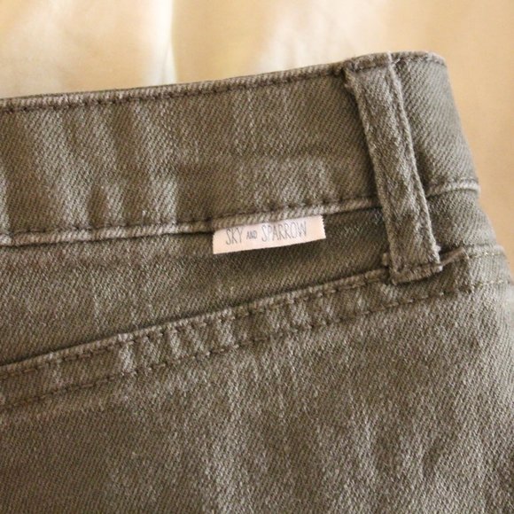 Sky & Sparrow Army Green Mini Skirt - Picture 5 of 6